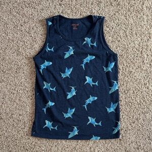 Cat & Jack Navy Blue Shark Tank Top